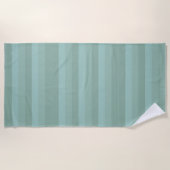Serviette De Plage Trois nuances de rayures vertes (Devant)