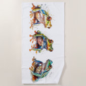 Serviette De Plage Trois petites grenouilles (Devant)