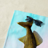 Serviette De Plage Trois Walleyes (En situation)