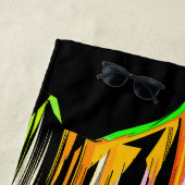 Serviette De Plage Tronc de lignes (En situation)