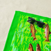 Serviette De Plage trop de poissons dans la mer (En situation)