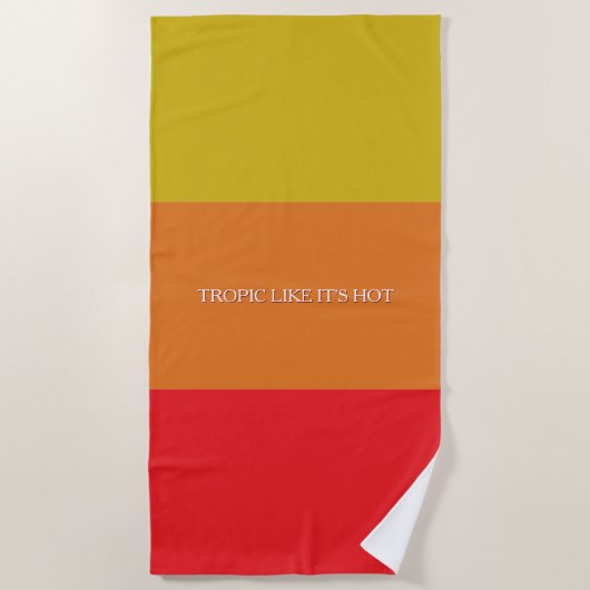 Serviette de plage "Tropic Like It's Hot" (Devant)