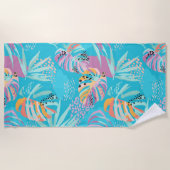 Serviette De Plage Tropical (Devant)