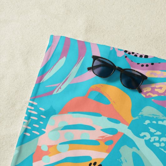 Serviette De Plage Tropical (En situation)