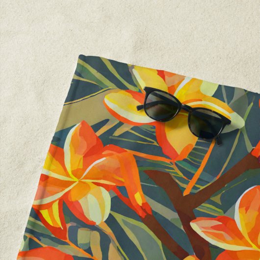 Serviette De Plage Tropical (En situation)