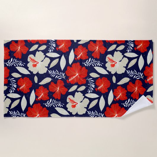 Serviette De Plage Tropical (Devant)