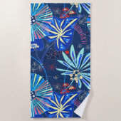 Serviette De Plage tropical Abstrait (Devant)