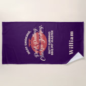 Serviette De Plage Tropical Beach Summer BBQ Pit Master Custom (Devant)