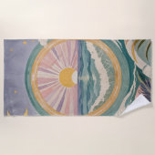 Serviette De Plage Tropical Celestial Shore (Devant)