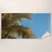 Serviette De Plage "Tropical Escape Beach Towel - Palm Tree Feuilles (Devant)