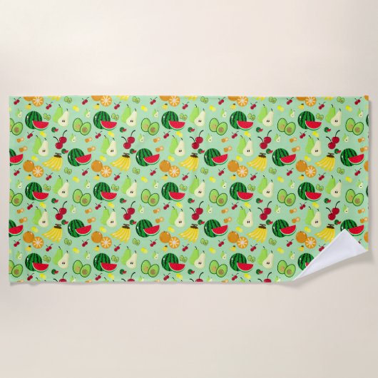 Serviette De Plage Tropical Frenzy Lance Blanket (Devant)