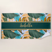Serviette de plage Tropical Hawaiian (Devant)