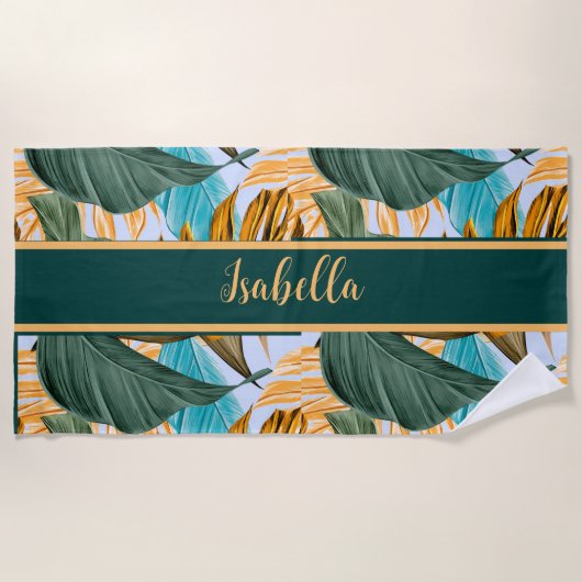 Serviette de plage Tropical Hawaiian (Devant)