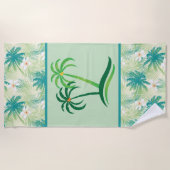 Serviette De Plage Tropical Island (Devant)