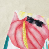 Serviette De Plage Tropical moderne (En situation)