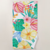 Serviette De Plage Tropical moderne (Devant)