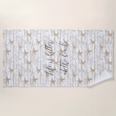 Serviette De Plage Tropical Ocean Beach Starfish (Devant)