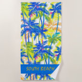 Serviette de plage Tropical Palms (Devant)
