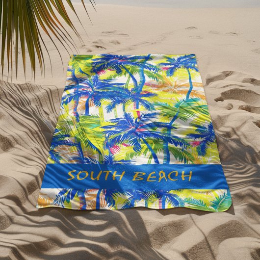 Serviette de plage Tropical Palms