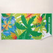 Serviette de plage Tropical Paradise (Devant)