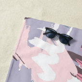 Serviette De Plage Tropical personnalisé (En situation)