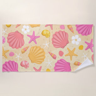 Serviette de plage Tropical Seashell
