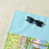 Serviette de plage Tropical Shack (En situation)