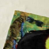 Serviette de plage Tropical Toco Toucan (En situation)