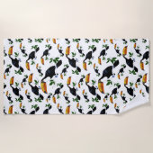 Serviette De Plage Tropical Toucans - Playful Jungle (Devant)