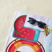 Serviette de plage Tropical Umbrella (En situation)