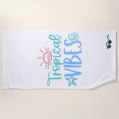 Serviette de plage Tropical Vibes (Devant)