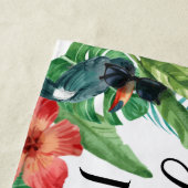 Serviette De Plage Tropical Wifey et Hubby, tout juste mariés sur mes (En situation)