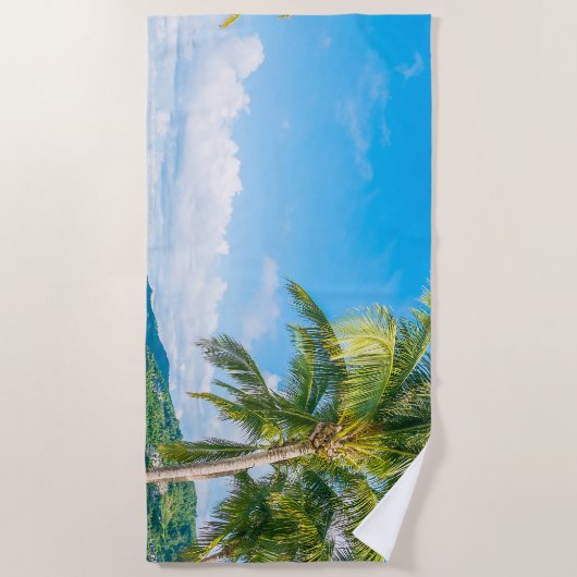 Serviette de plage tropicale (Devant)
