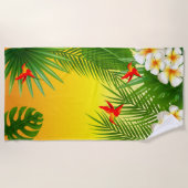 Serviette De Plage 🏝 tropicale exotique (Devant)