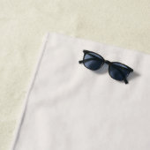 Serviette de plage tropicale Frenchie (En situation)