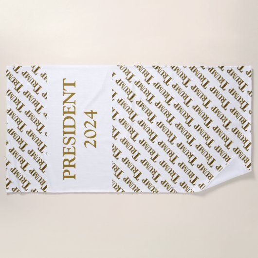 SERVIETTE DE PLAGE TRUMP 2024 (Devant)