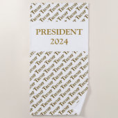 SERVIETTE DE PLAGE TRUMP 2024 (Devant)