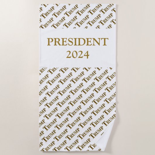 SERVIETTE DE PLAGE TRUMP 2024 (Devant)