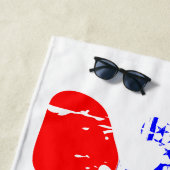 Serviette De Plage Trump 2024 Patriotic Super Retro (En situation)