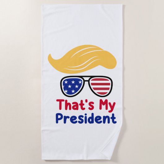 Serviette De Plage Trump 47 - That's My President (Devant)