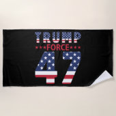 Serviette De Plage Trump Force 47 (Devant)