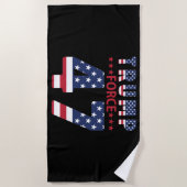Serviette De Plage Trump Force 47 (Devant)