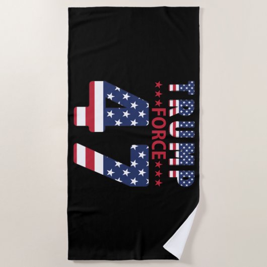 Serviette De Plage Trump Force 47 (Devant)
