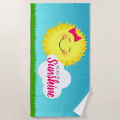 Serviette De Plage Tu Es Mon Soleil Fille Soleil (Devant)