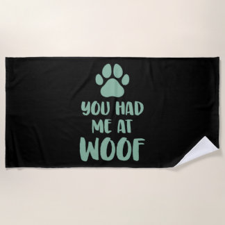 Serviette De Plage Tu M'As Eu À Woof Woof