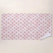 Serviette De Plage Tubes en or rose (Devant)
