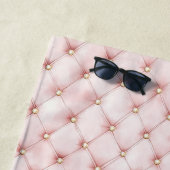 Serviette De Plage Tubes en or rose (En situation)