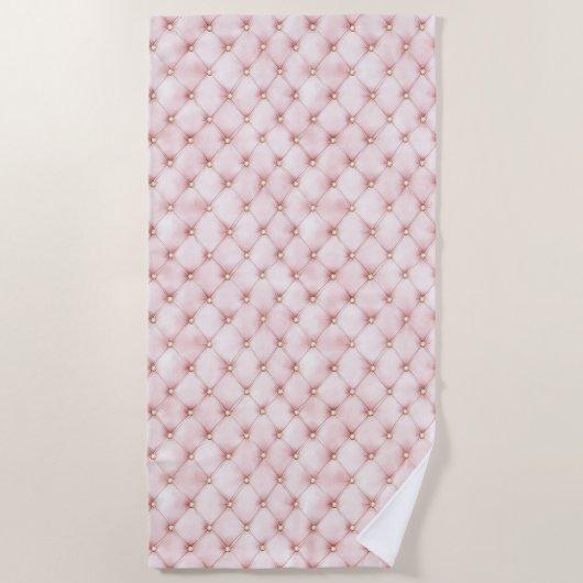 Serviette De Plage Tubes en or rose (Devant)