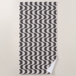 Serviette De Plage Tuile de Portugais de Rio de Janeiro de plage de