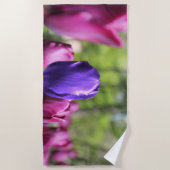 Serviette De Plage Tulipe pourpre simple (Devant)